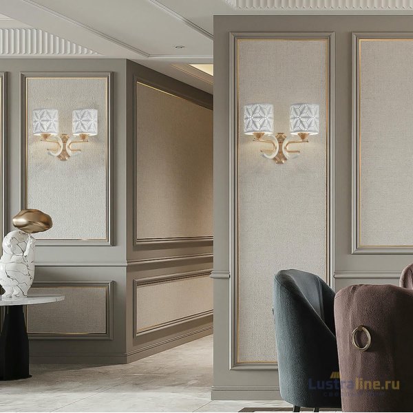 Бра Arte Milano Florentia-2097 302097/2W Wh/Gd Бра Arte Milano Florentia-2097 302097/2W Wh/Gd