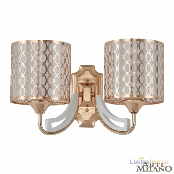 Бра Arte Milano Florentia-3387 303387/2W Wh/Gd Бра Arte Milano Florentia-3387 303387/2W Wh/Gd