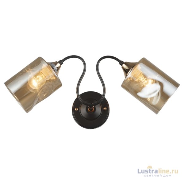 Бра IMEX MD.4052-2-W COFFEE+FGD Бра IMEX MD.4052-2-W COFFEE+FGD