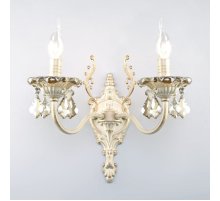 Бра Eurosvet 3281/2 белый с золотом/тонированный хрусталь Strotskis