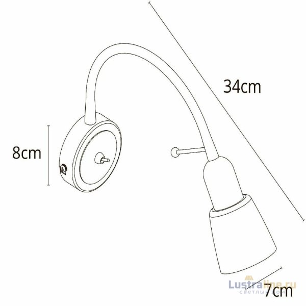 Бра Arte Lamp Lettura A7009AP-1BK Бра Arte Lamp Lettura A7009AP-1BK