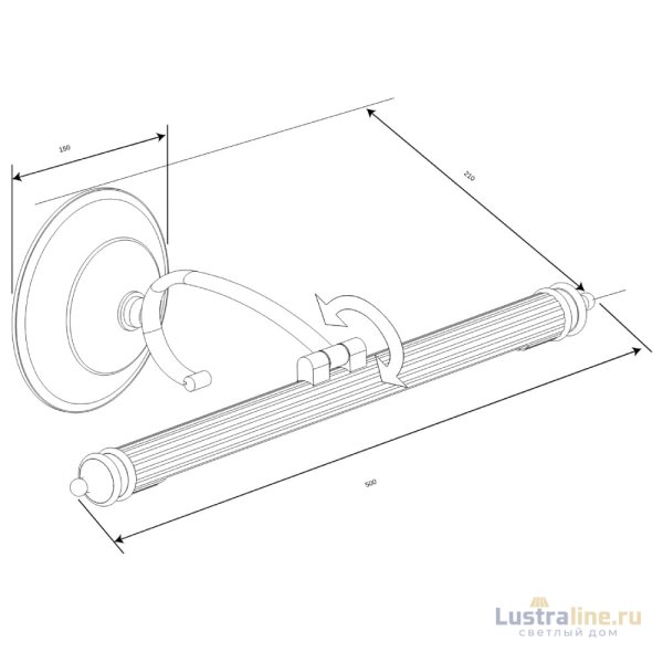 Подсветка для картин Elektrostandard Luara LED бронза 4690389108976 Подсветка для картин Elektrostandard Luara LED бронза 4690389108976