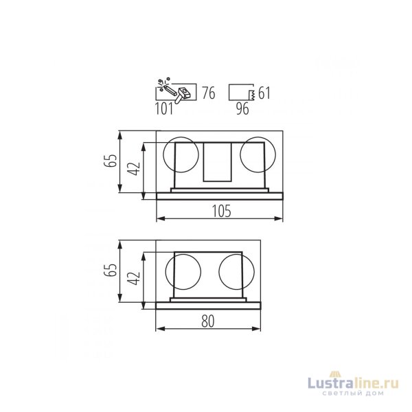 Подсветка для лестниц и ступеней Kanlux Glasi Led 3W P WW-GR 33692 Подсветка для лестниц и ступеней Kanlux Glasi Led 3W P WW-GR 33692