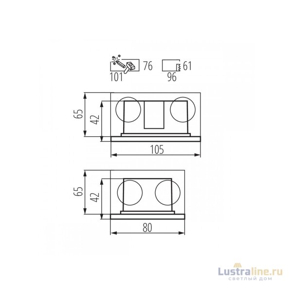 Подсветка для лестниц и ступеней Kanlux Glasi Led 3W P NW-B 33694 Подсветка для лестниц и ступеней Kanlux Glasi Led 3W P NW-B 33694