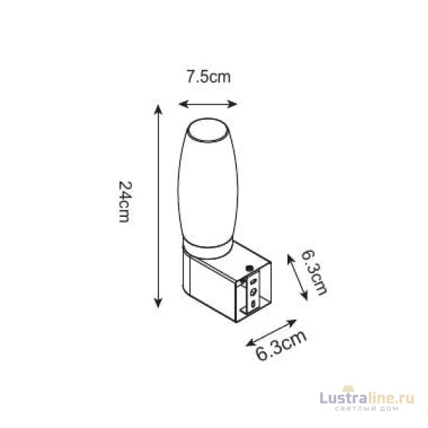 Подсветка для зеркал Arte Lamp Aqua-bastone A1209AP-1BK Подсветка для зеркал Arte Lamp Aqua-bastone A1209AP-1BK