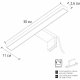 Подсветка для зеркал Arte Lamp Stecca A2737AP-1GO