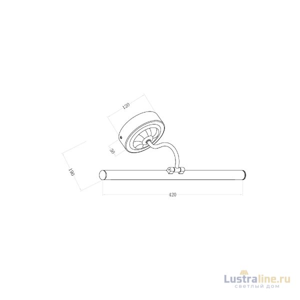 Подсветка для зеркал Maytoni Oculus MIR014WL-L9G3K