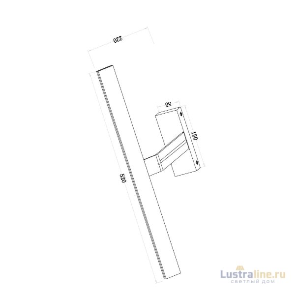 Подсветка для зеркал Maytoni Decart MIR010WL-L12B4K