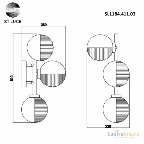 Бра ST Luce Todo SL1184.411.03 Бра ST Luce Todo SL1184.411.03