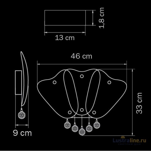 Бра Lightstar Lobo 804640