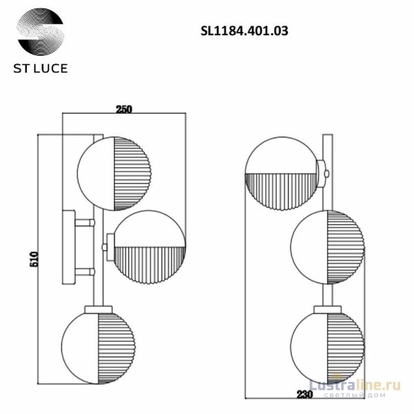 Бра ST Luce Todo SL1184.401.03 Бра ST Luce Todo SL1184.401.03