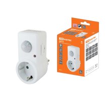 Датчик движения инфракрасный TDM Electric розеточный ДДР-01 SQ0324-0027