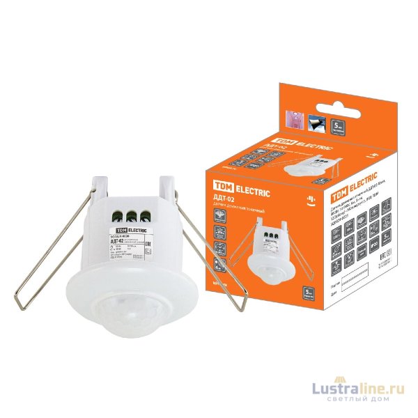 Датчик движения инфракрасный TDM Electric ДДТ-02 SQ0324-0026