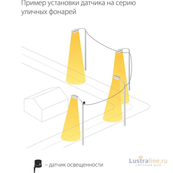 Датчик освещенности SNS-L-07 5500W IP44 Белый 4690389055430