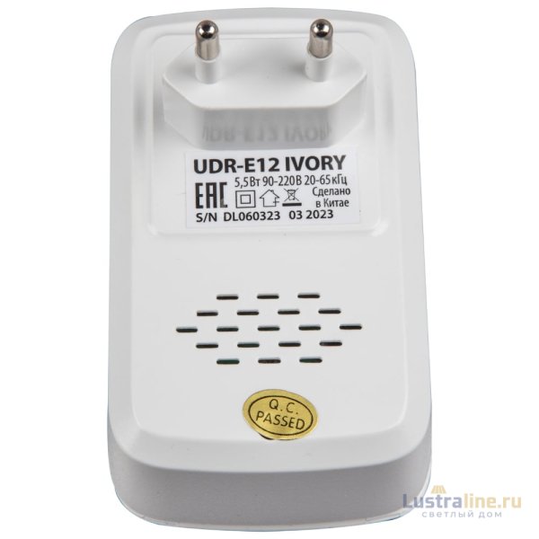 Ультразвуковой отпугиватель насекомых и грызунов (UL-00004563) Uniel UDR-E12 Ivory