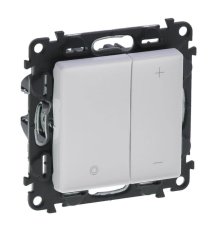 Светорегулятор Legrand Valena Life клавишный без нейтрали белый 752462