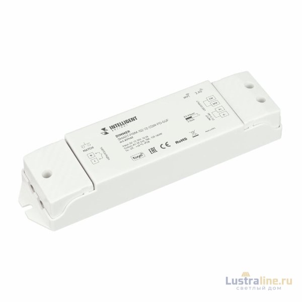Диммер Arlight SMART-PWM-102-72-CDW-PD-SUF (12-36V, 2x5A, TUYA Wi-Fi, 2.4G) 037422