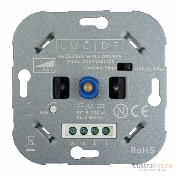 Диммер Lucide Recessed Wall Dimmer Nl 50000/00/31