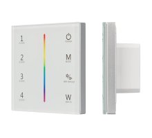 Панель Arlight Sens Smart-P22-RGBW White (12-24V, 4x3A, 2.4G) 025168