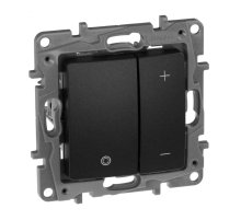 Диммер кнопочный Legrand Etika без нейтрали 400W антрацит 672618
