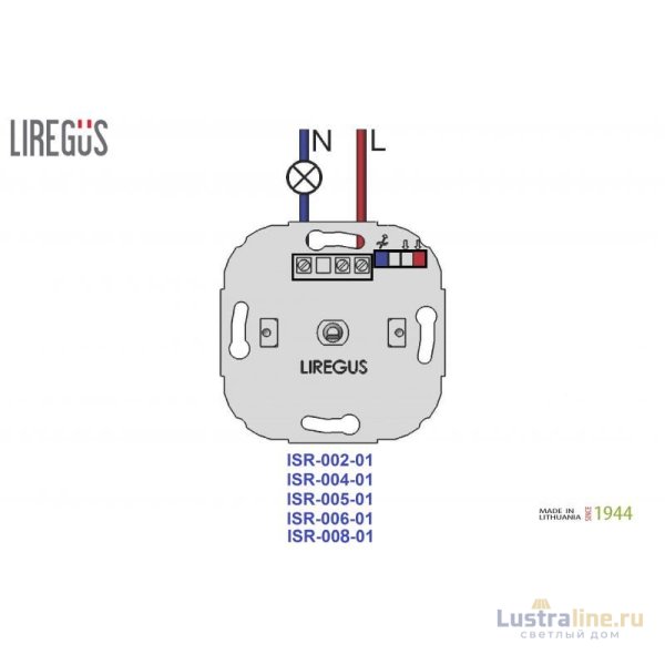 Светодиодный светорегулятор 3-100Вт Liregus Retro 29-018