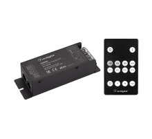 Диммер Arlight ARL-SYNC-Dim Black (12-24V, 1x25A, ПДУ 14кн, RF, RJ45) 035135