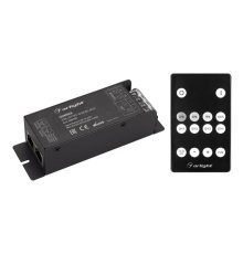 Диммер Arlight ARL-SYNC-Dim Black (12-24V, 1x25A, ПДУ 14кн, RF, RJ45) 035135