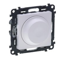 Светорегулятор Legrand Valena Life поворотный без нейтрали белый 752460