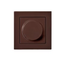 Светорегулятор светодиодный поворотный нажимной 100 Вт Liregus Epsilon 28-1412