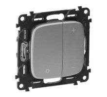 Светорегулятор Legrand Valena Allure клавишный без нейтрали алюминий 752962