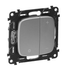 Светорегулятор Legrand Valena Allure клавишный без нейтрали алюминий 752962