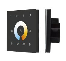 Сенсорная панель Arlight DALI-901-11-4G-4SC-MIX-DT8-IN Black BUS/230V 037197