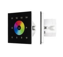 Сенсорная панель Arlight DALI-901-11-1G-4SC-RGBW-DT8-IN Black BUS/230V 037199