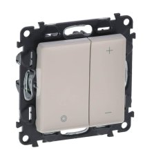 Светорегулятор Legrand Valena Life клавишный без нейтрали слоновая кость 752562