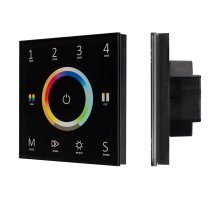 Панель Arlight Sens Smart-P67-Multi Black (230V, 4 зоны, 2.4G) 028322
