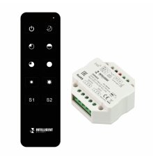 Диммер Arlight SMART-SET-TRIAC-601-72-DIM-PD-IN Black (230V, 1x1.5A, ПДУ 10кн, 2.4G) 036190