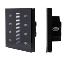 Сенсорная панель Arlight DALI-901-11-ADDR-3SC-DIM-DT6-IN Black BUS 037189