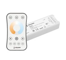 Диммер Arlight SMART-SET-PWM-102-72-MIX-SUF White 12-24V, 2x5A, ПДУ RING 10кн, 2.4G 036184