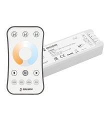 Диммер Arlight SMART-SET-PWM-102-72-MIX-SUF White 12-24V, 2x5A, ПДУ RING 10кн, 2.4G 036184
