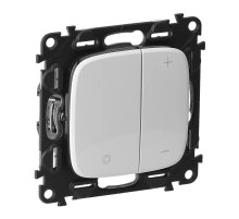 Светорегулятор Legrand Valena Allure клавишный без нейтрали белый 752762