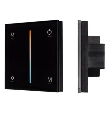 Панель Arlight Smart-P21-Mix-G-IN Black (12-24V, 4x3A, Sens, 2.4G) 033765