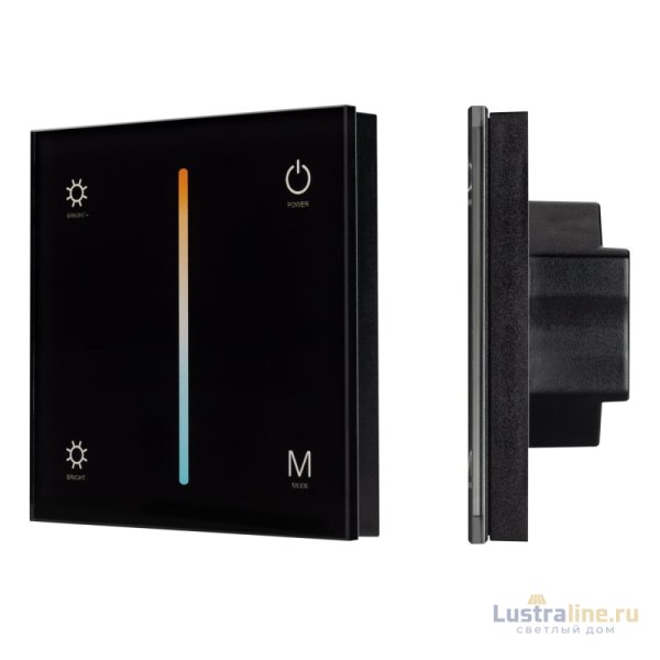 Панель Arlight Smart-P21-Mix-G-IN Black (12-24V, 4x3A, Sens, 2.4G) 033765