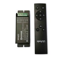 Диммер Apeyron 12/24В 288/576Вт 3 канала*8А IP20 пульт easy control радио 04-38 Диммер Apeyron 12/24В 288/576Вт 3 канала*8А IP20 пульт easy control радио 04-38
