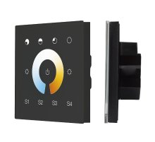 Сенсорная панель Arlight DALI-901-11-1G-4SC-MIX-DT8-IN Black BUS/230V 037195