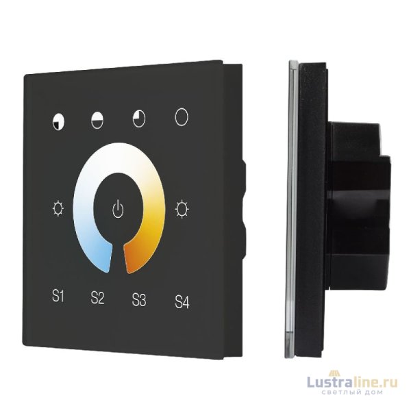 Сенсорная панель Arlight DALI-901-11-1G-4SC-MIX-DT8-IN Black BUS/230V 037195