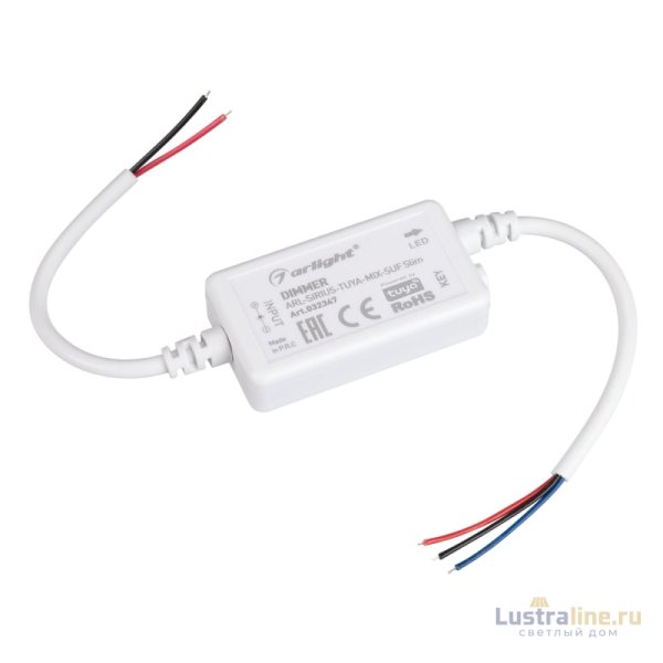 Диммер Arlight ARL-Sirius-Tuya-Mix-SUF Slim (12-24V, 2x3A, 2.4G) 032347