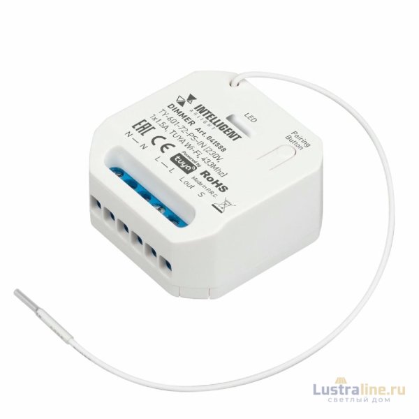 Диммер Arlight TY-601-72-PS-IN (230V, 1x1.5A, TUYA Wi-Fi, 433Mhz) 041588