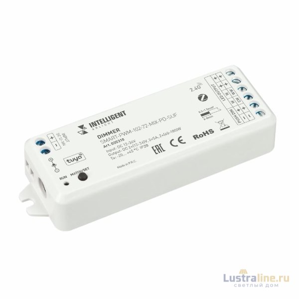 Диммер Arlight SMART-PWM-102-72-MIX-PD-SUF (12-36V, 2x5A, ZB, 2.4G) 035310