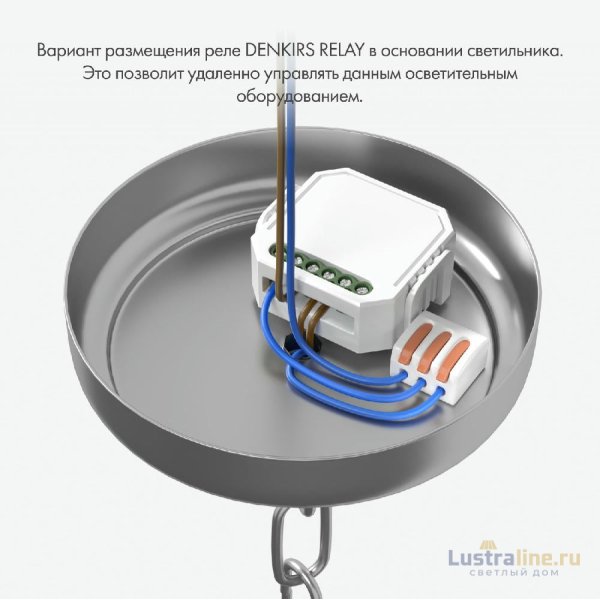 Двухканальное Wi-Fi реле-диммер Denkirs Relay RL1004-DM/1