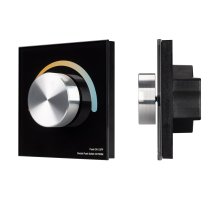 Панель Arlight Smart-P20-Mix-G-IN Black (12-24V, 4x3A, Rotary, 2.4G) 033762